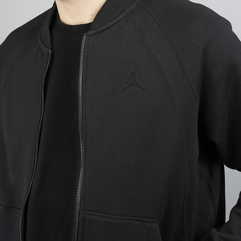 мужская черная толстовка Jordan Jordan Sportswear Fleece Bomber 883987-010 - цена, описание, фото 4
